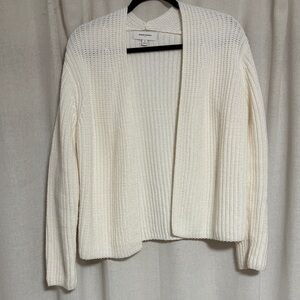 Universal Thread Women's Cream Open-Front Cardigan